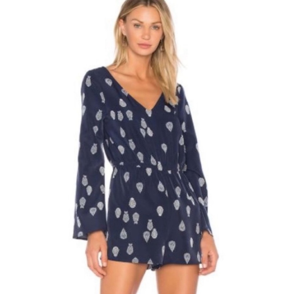 Cupcakes and Cashmere| Navy Blue Romper